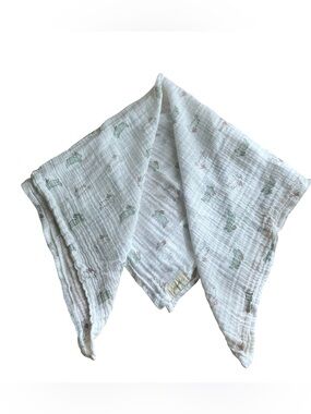 Pehr Baby Blanket Burp Cloth Bunny Rabbit Green White Lightweight Cute Twee 2019